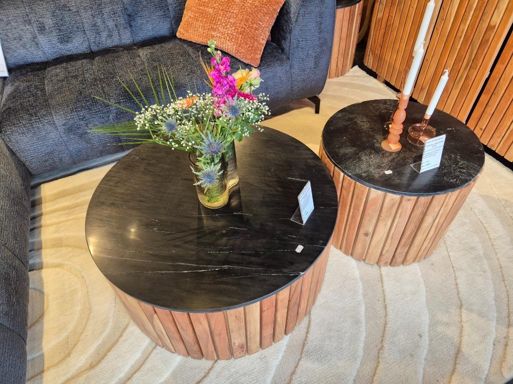 Salontafel Zanzibar Marmer | 90cm & 60cm | Showmodelkorting!