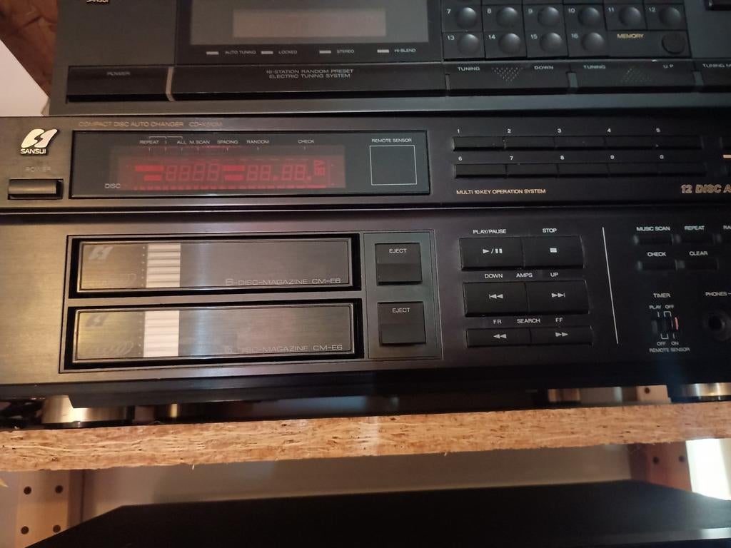 Aangeboden Sansui cd speler, CD X-510M cd wisselaar, Ophalen, Gebruikt, Overige merken, Wisselaar