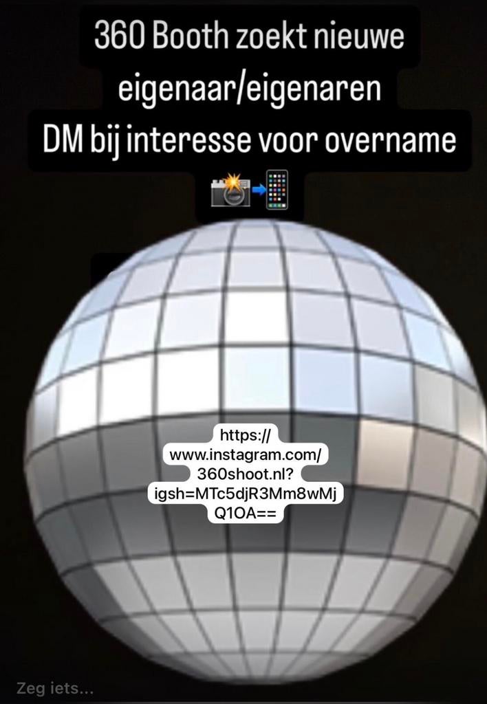 360 booth bedrijfs overname, Ophalen of Verzenden, Zo goed als nieuw, Economie en Marketing