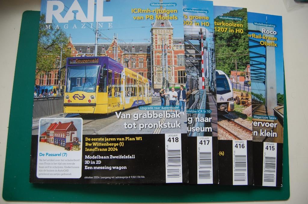 4 RAILMAGAZINE alles over TREINEN, Hobby en Vrije tijd, Modeltreinen | H0, Overige merken, Gelijkstroom of Wisselstroom, Zo goed als nieuw