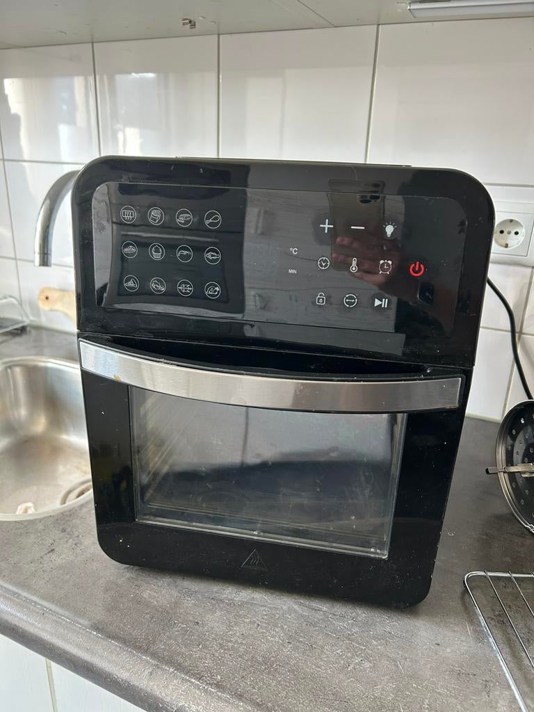 Mini digitale Heteluchtoven met kijkvenster, Witgoed en Apparatuur, Ovens, Ophalen of Verzenden, Zo goed als nieuw, Minder dan 45 cm