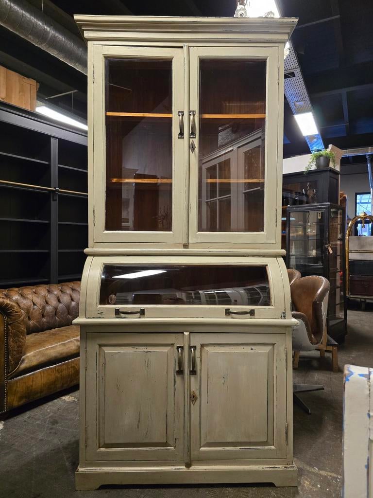Charmante Grutterskast | Vitrinekast | Museumkast landelijk, Gebruikt, 100 tot 150 cm, Niet te achterhalen, Ophalen of Verzenden