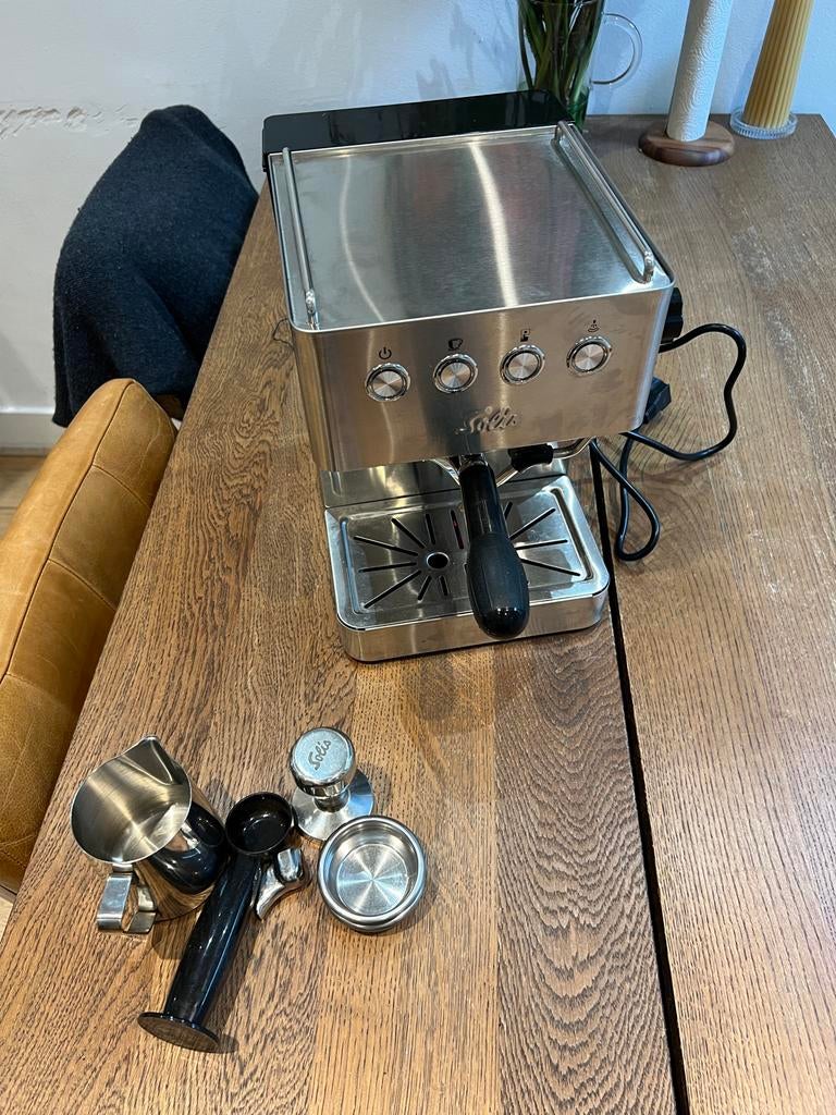 Solis Espressomachine - Perfecte Espresso Thuis!, Afneembaar waterreservoir, Gebruikt, Espresso apparaat, Gemalen koffie
