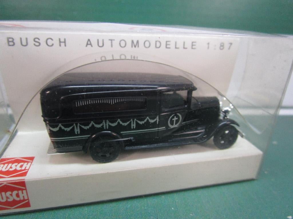 Busch Lijkwagen, Hobby en Vrije tijd, Modelauto's | 1:87, Nieuw, Bus of Vrachtwagen, Overige merken, Ophalen of Verzenden