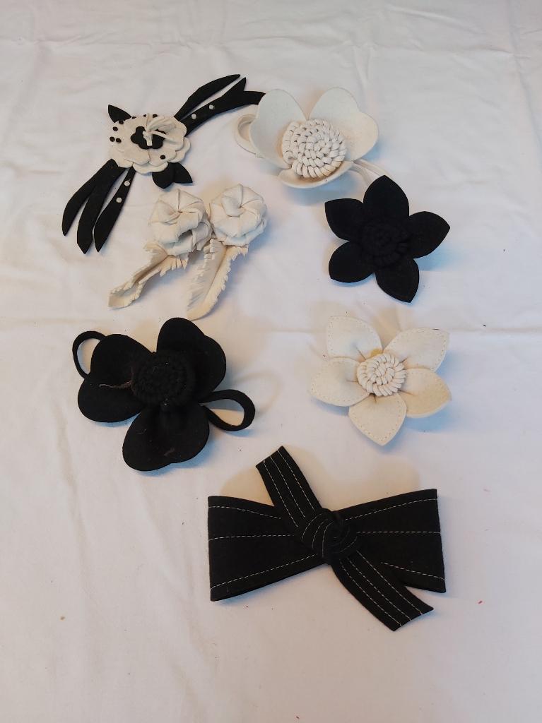 Set mooie nieuwe bloemen (A) van dik vilt Hoeden maken, Ophalen of Verzenden, Nieuw, Figuurtje(s)