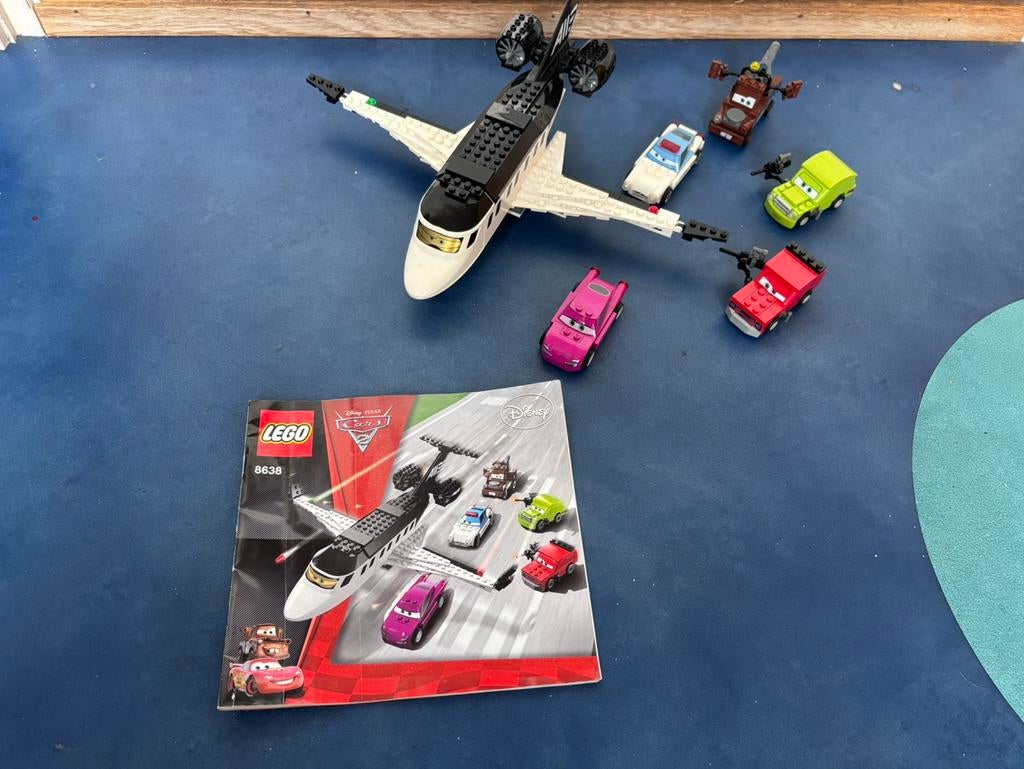 Lego Cars 2 Spionnenstraaljager 8638, Ophalen of Verzenden, Zo goed als nieuw