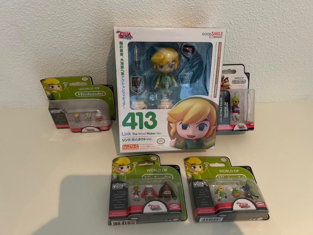 Zelda Link Wind Waker 413 + Micro Land - Nieuw in Verpakking, Kinderen en Baby's, Speelgoed | Actiefiguren, Nieuw, Ophalen of Verzenden