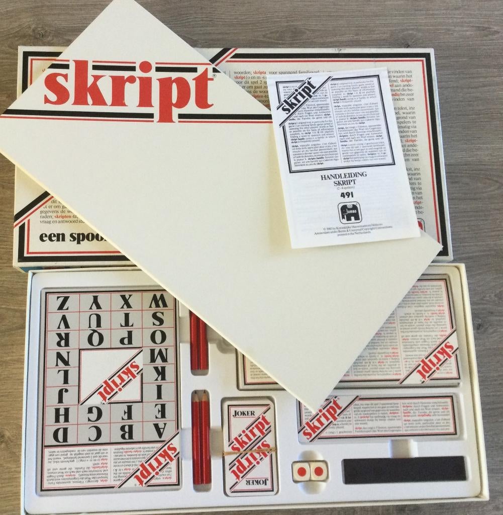Skript Spel -Zoek het woord, Hobby en Vrije tijd, Een of twee spelers, Ophalen of Verzenden, Gebruikt