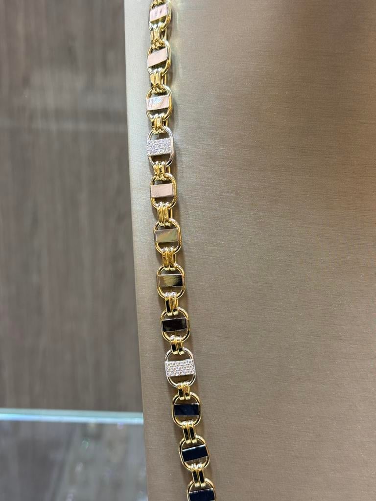 18KT Goud - 59.8 Gram - Ketting - PLATTE MAGNUM, Ophalen, Nieuw, Goud, Goud