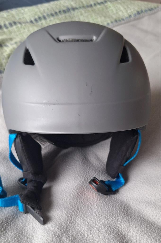 2x Ski helm kind maat 48-51 cm grijs en groene, Overige merken, Overige typen, Ophalen of Verzenden, Zo goed als nieuw