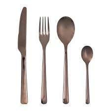 Broste Copenhagen Hune Bestek set 16-delig Espresso nieuw., Nieuw, Ophalen of Verzenden, Rvs of Chroom, Vaatwasserbestendig