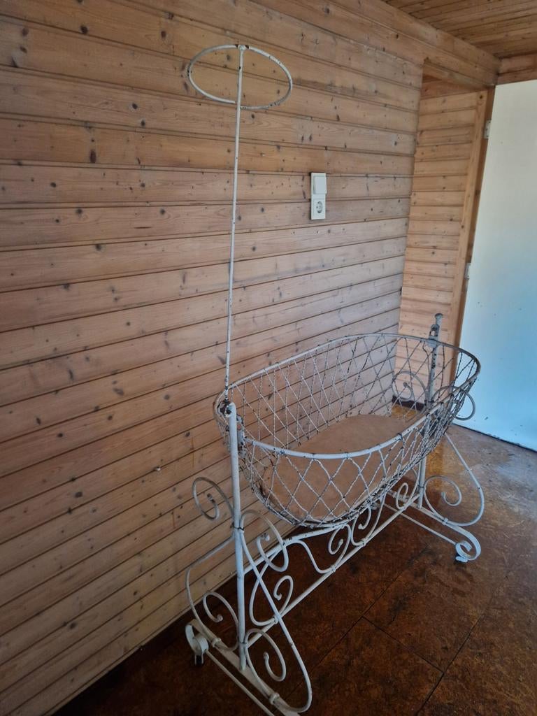 Vintage Wieg met Hemel, Ophalen, Gebruikt, Wieg