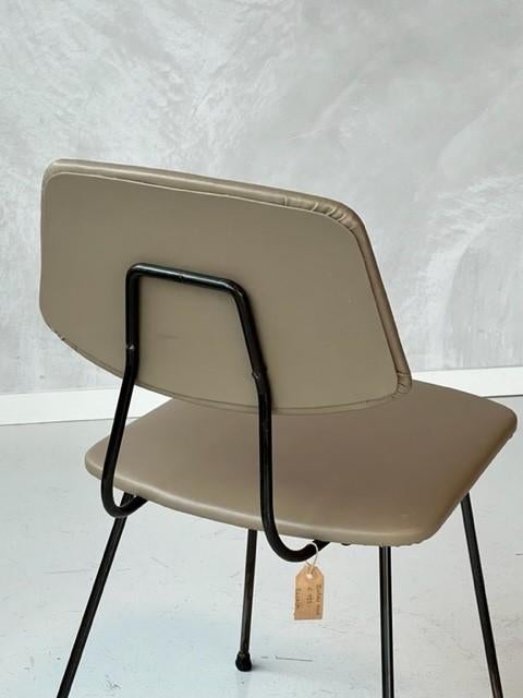 Elsrijk eetkamerstoel Rudolf Wolf vintage beige taupe stoel, Ophalen, Gebruikt, Bruin, NL