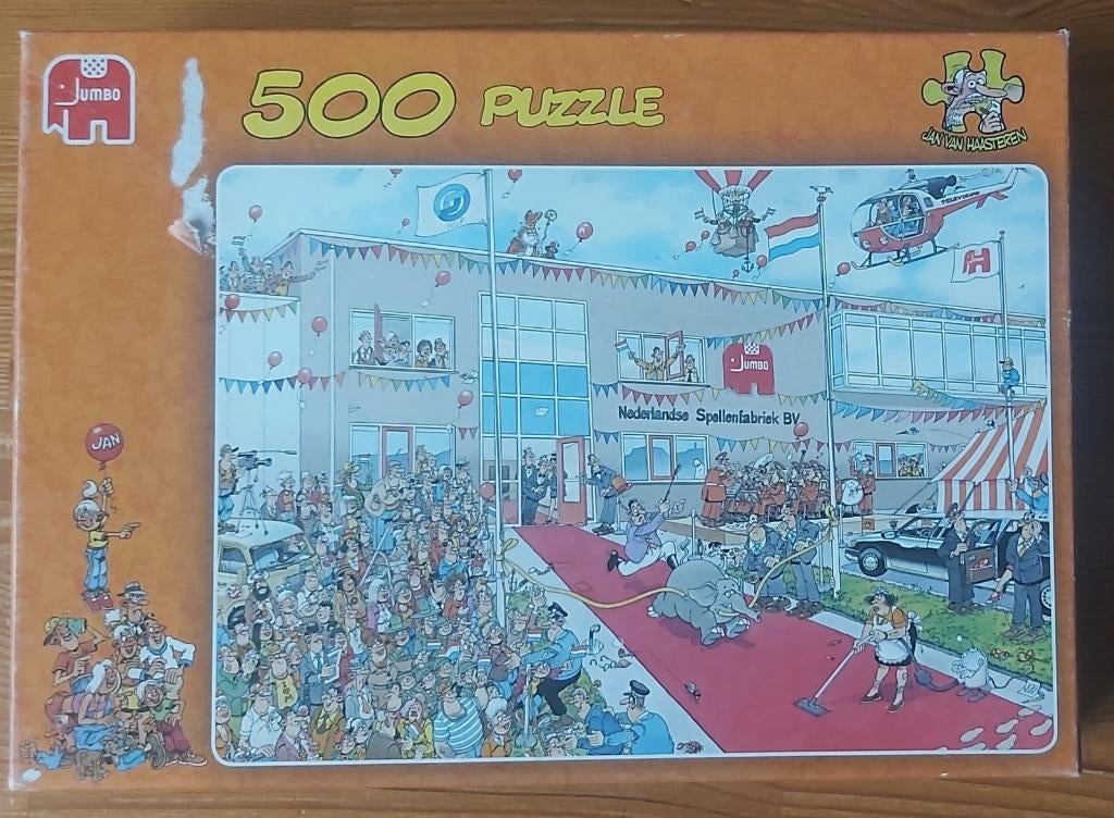Puzzel Jan van Haasteren, Rode loper, 500, Ophalen of Verzenden, 500 t/m 1500 stukjes, Zo goed als nieuw, Legpuzzel