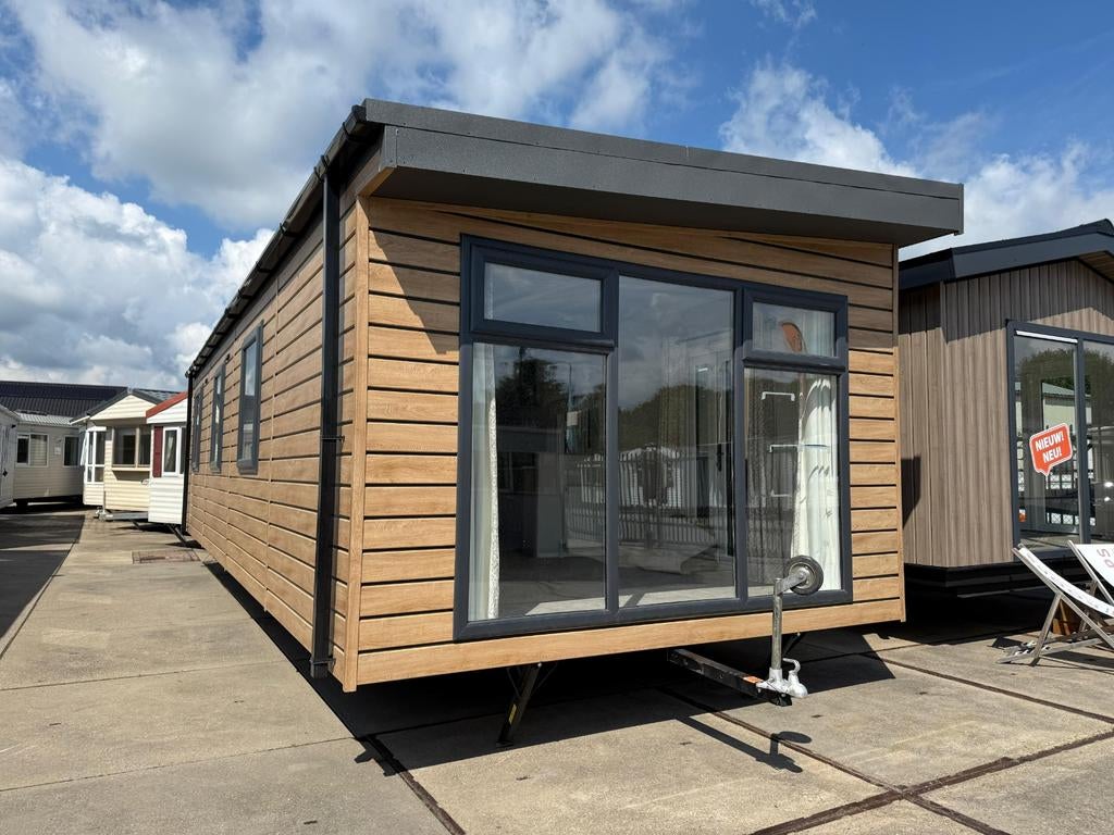 Chalet Ruby Special | NIEUW | 10.00 x 3.70 | Lessenaar, Caravans en Kamperen, Stacaravans, Ophalen of Verzenden