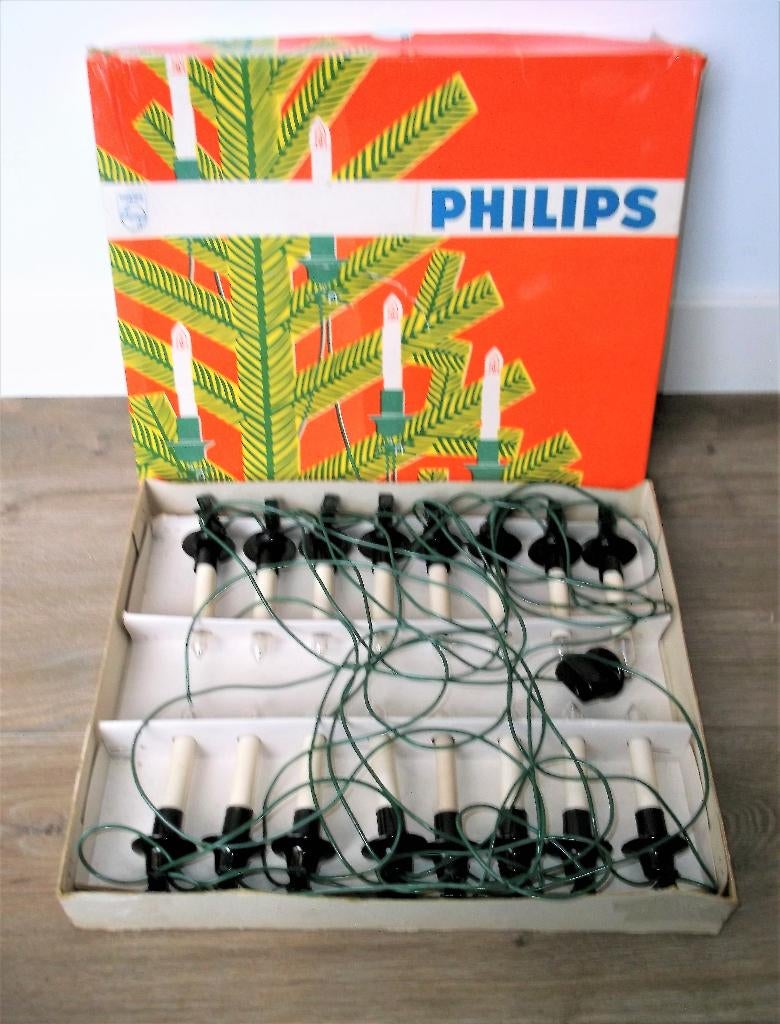 Vintage Philips Kerst Verlichting, Jaren 60, Diversen, Kerst, Ophalen of Verzenden, Zo goed als nieuw