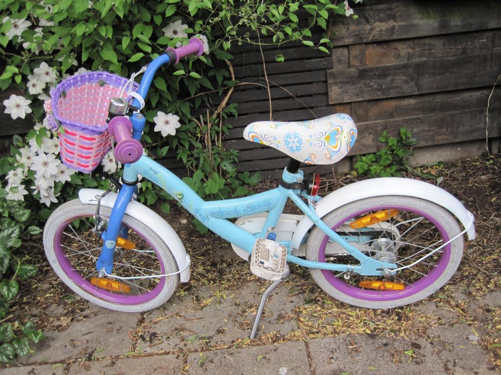 meisjesfiets fiets meisje disney frozen 16 inch, Fietsen en Brommers, Fietsen | Meisjes, Ophalen, Gebruikt, 16 inch, Disney frozen