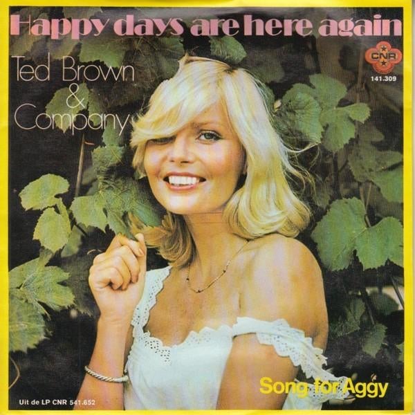 2 vinylsingles ted brown and company  gezocht, Ophalen of Verzenden, Zo goed als nieuw, Overige formaten, Levenslied of Smartlap