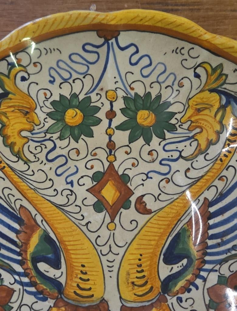 Keramiek Deruta Italy Raffaellesco bord, Antiek en Kunst, Ophalen of Verzenden