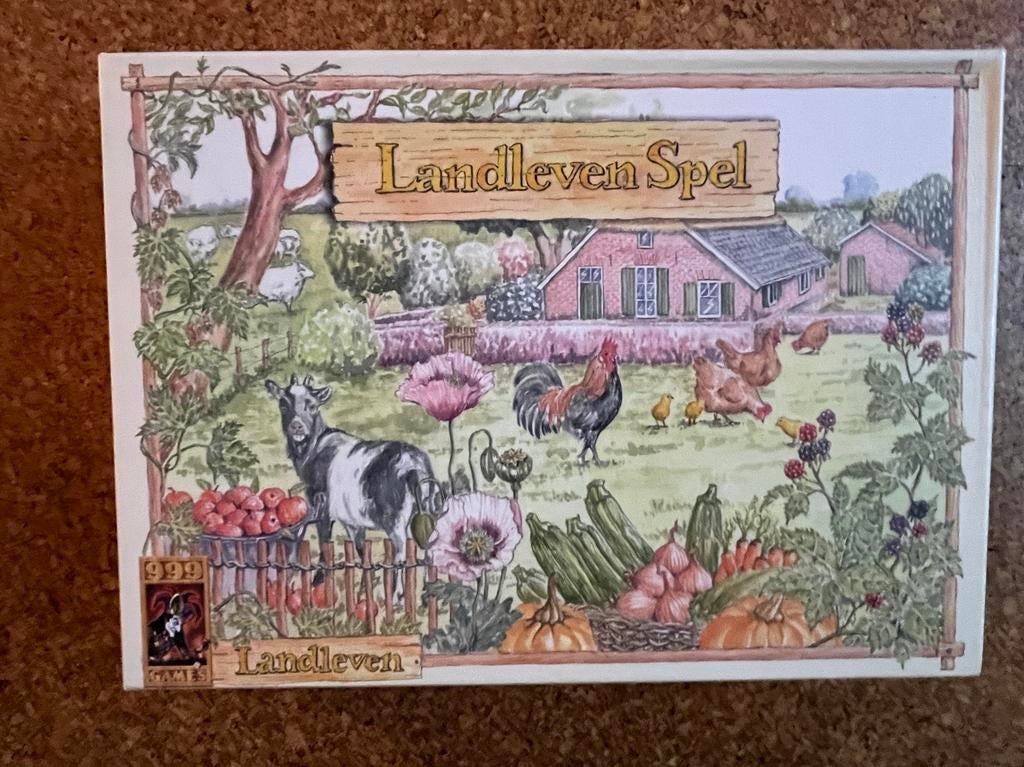 Landleven - 999 Games - Leuk familiespel!, Hobby en Vrije tijd, Gezelschapsspellen | Bordspellen, Zo goed als nieuw, Drie of vier spelers