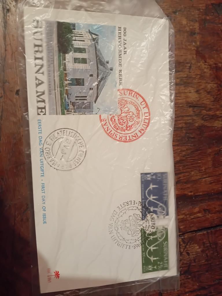 Suriname Eerste Dag Envelop 1963, Postzegels en Munten, Ophalen of Verzenden, Envelop