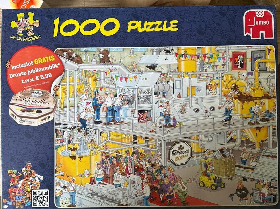 Haasteren puzzel 1000 st- Droste Chocolade ruilen of kopen, Ophalen, Gebruikt