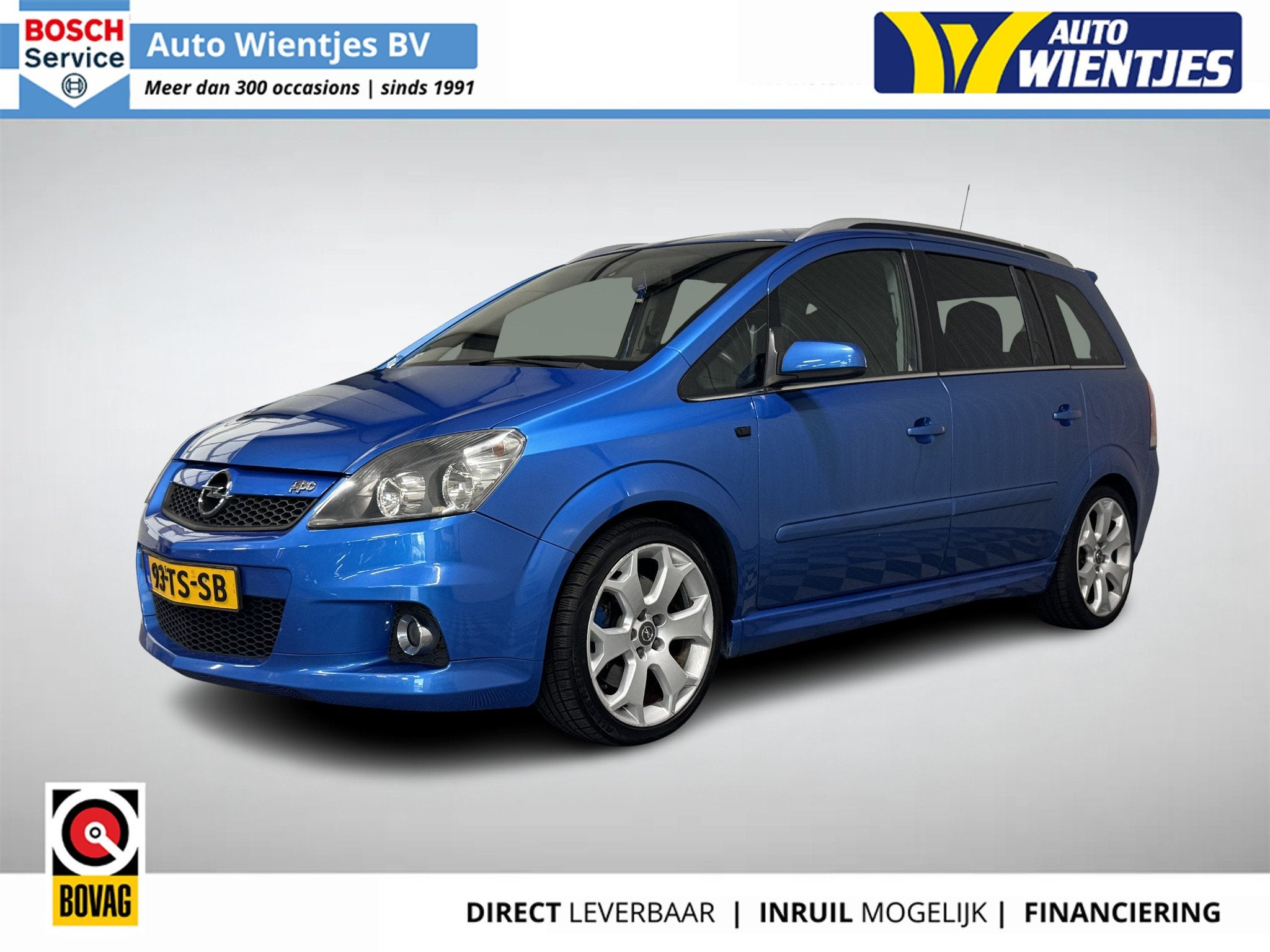Opel Zafira 2.0 Turbo 177kw OPC | 7-Pers | Airco | Cruise |, Auto's, Opel, 1998 cc, Gebruikt, 4 cilinders, Blauw