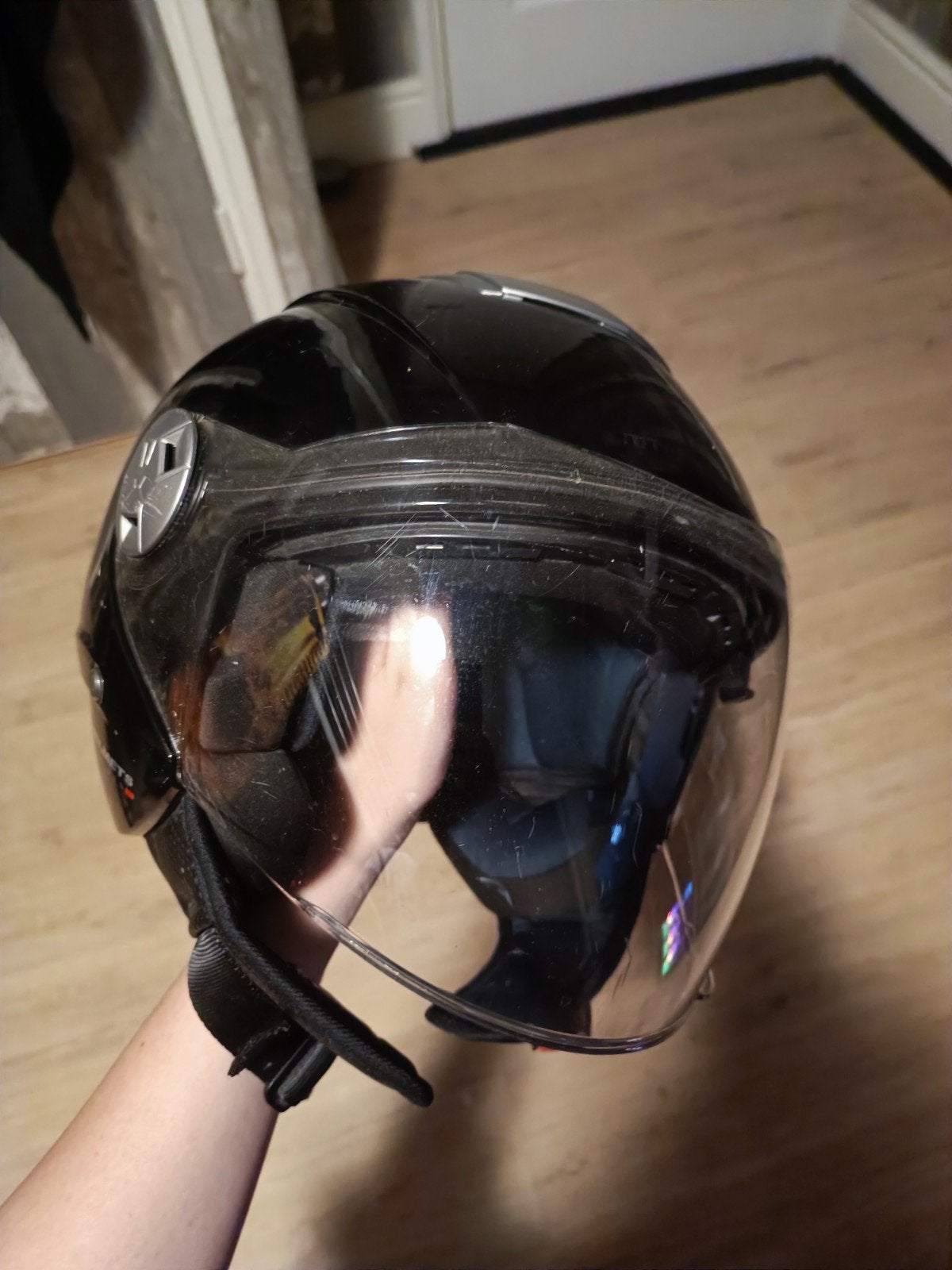 Motorhelm MThelmets S 55-56, Fietsen en Brommers, Ophalen, Gebruikt, Small, MThelmets