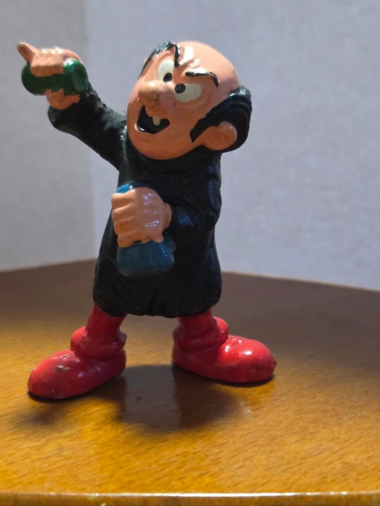 Vintage Smurfen Gargamel Figuur Schleich 1978 Peyo, Verzamelen, Ophalen of Verzenden, Zo goed als nieuw, Gargamel, Poppetje, Figuurtje of Knuffel