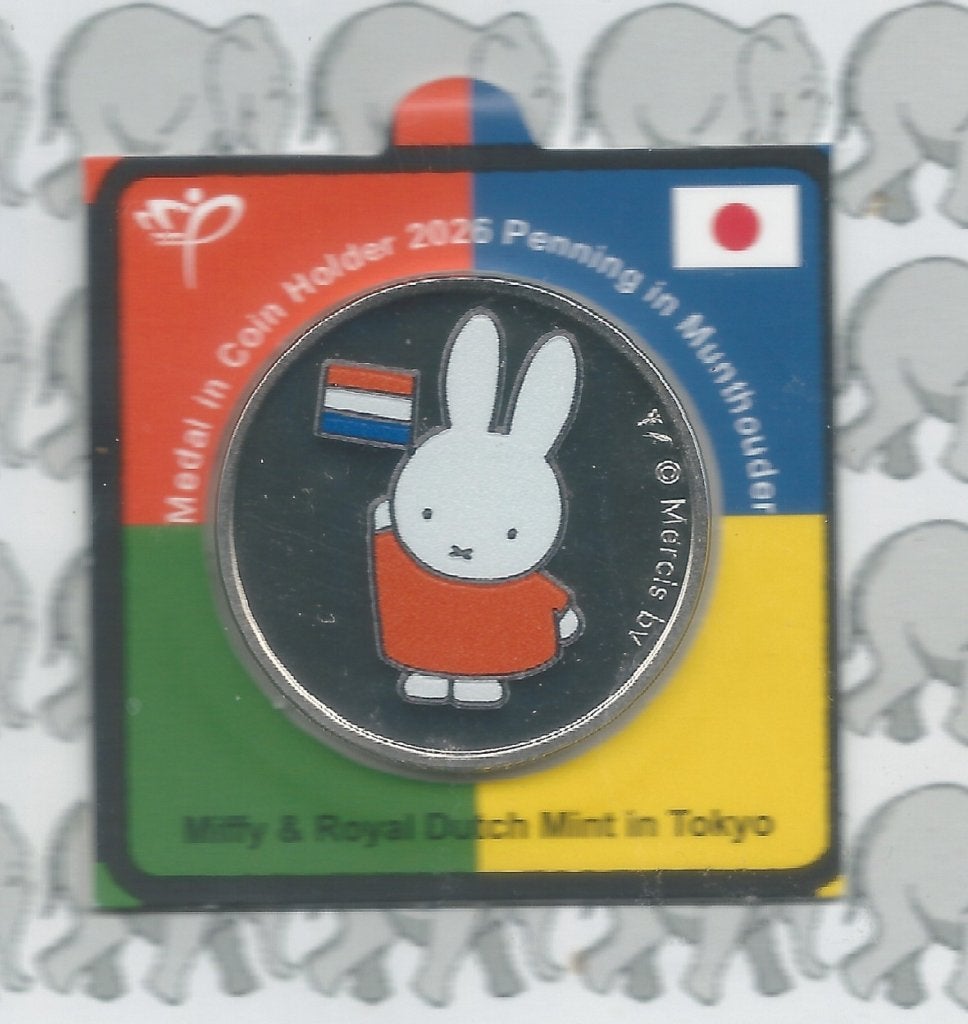 Nederland "Nijntje in  Tokyo 2026 (penning in munthouder), Ophalen of Verzenden, Overige landen, Overige waardes