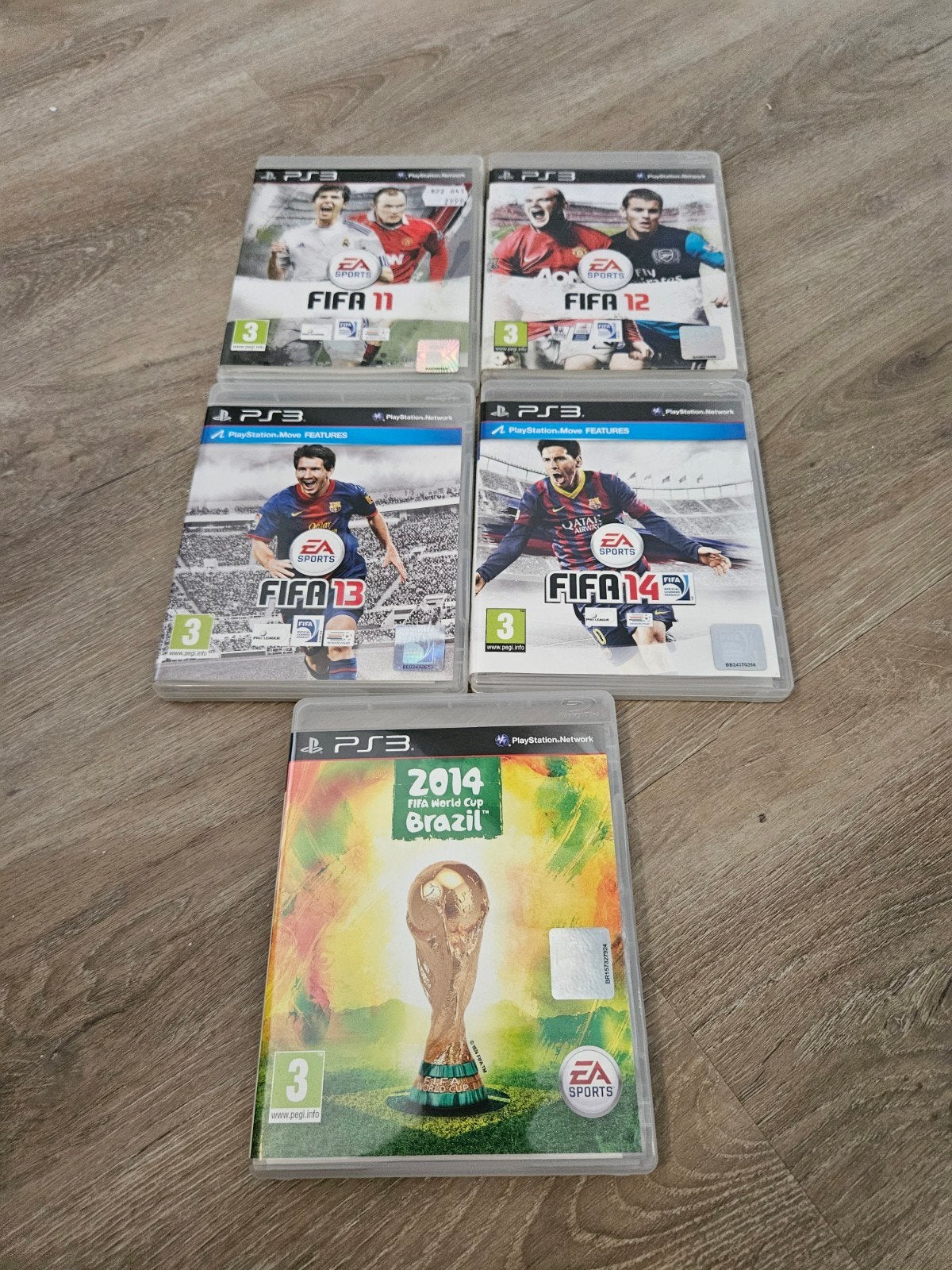 FIFA PS3 Collectie: FIFA 11, 12, 13, 14 & FIFA wk 2014, Gebruikt, Ophalen of Verzenden, Eén computer, Sport