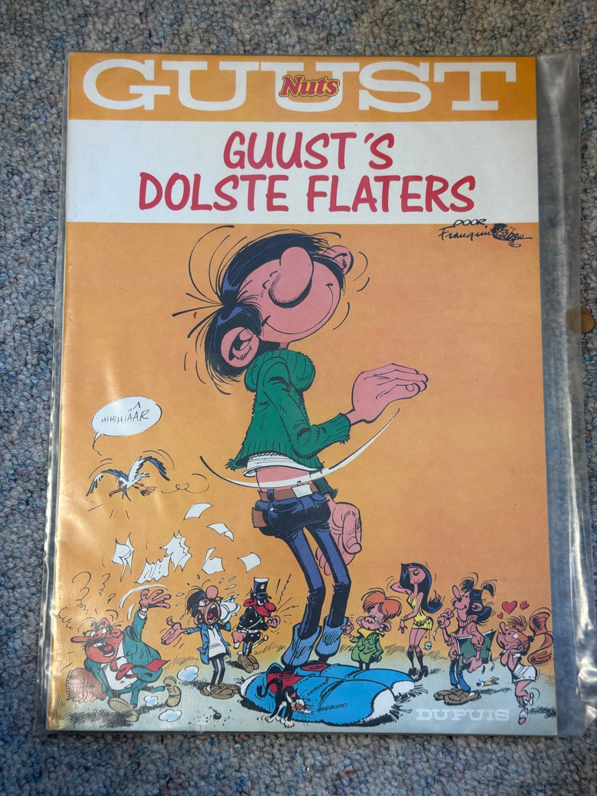 Guust's Dolste Flaters - Stripboek door Franquin, Boeken, Eén stripboek, Ophalen of Verzenden, Gelezen