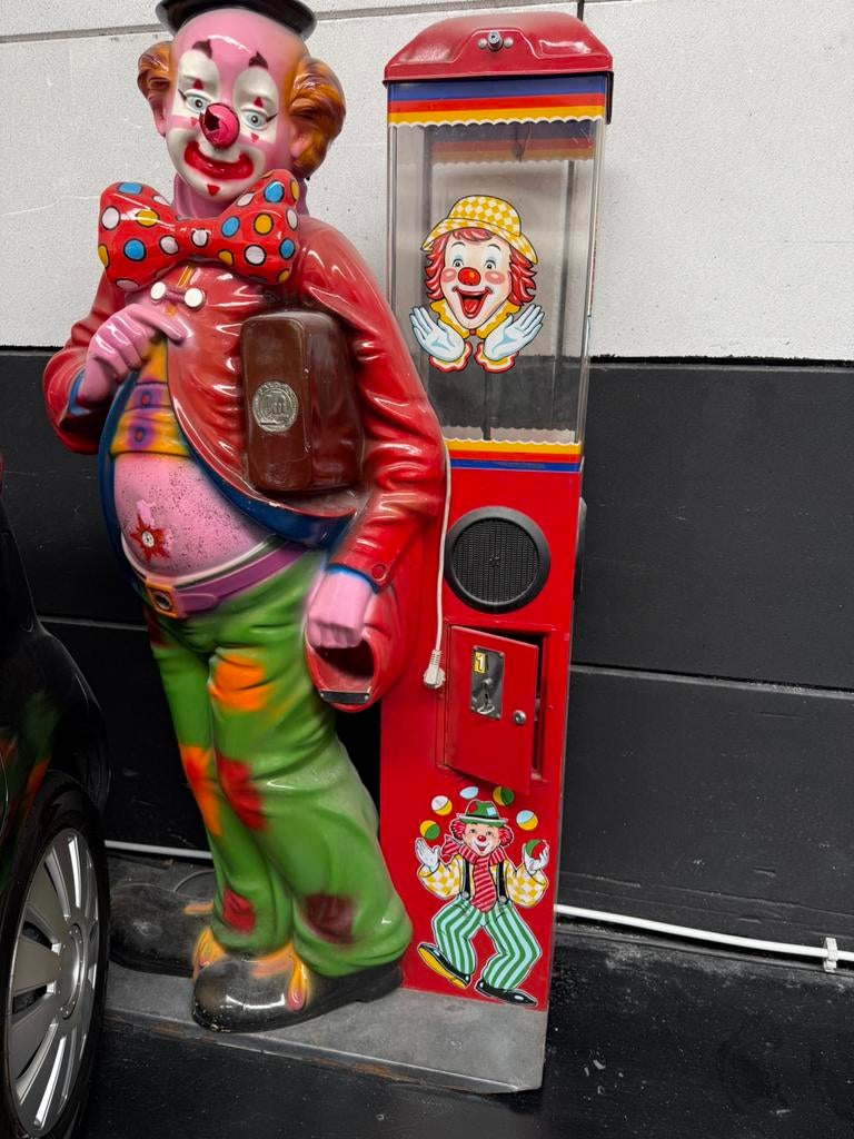 Clown vintage kermis machine, Verzamelen, Ophalen, Zo goed als nieuw