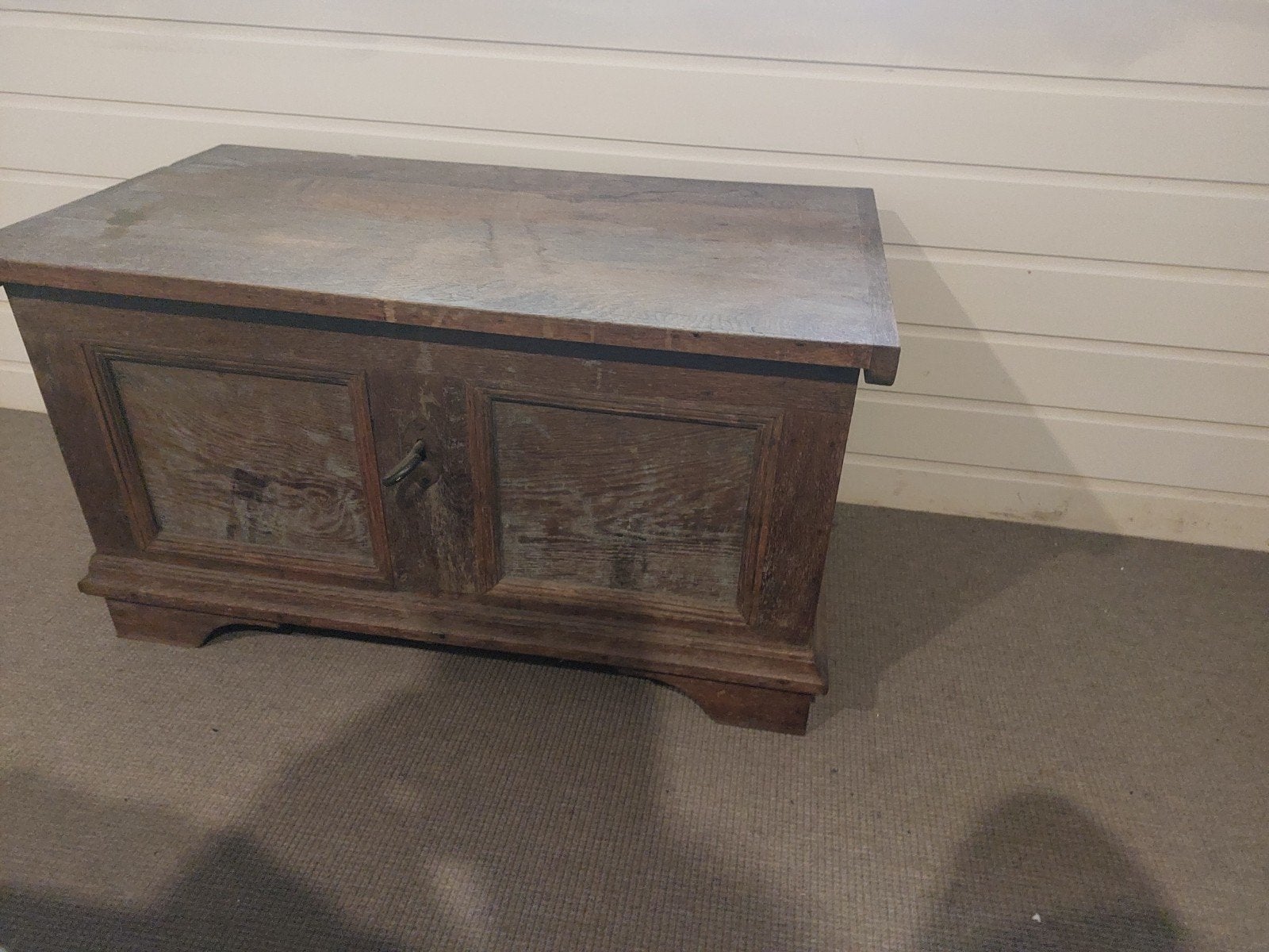 Antieke dekenkist van hout - 89x50x50 cm, Ophalen