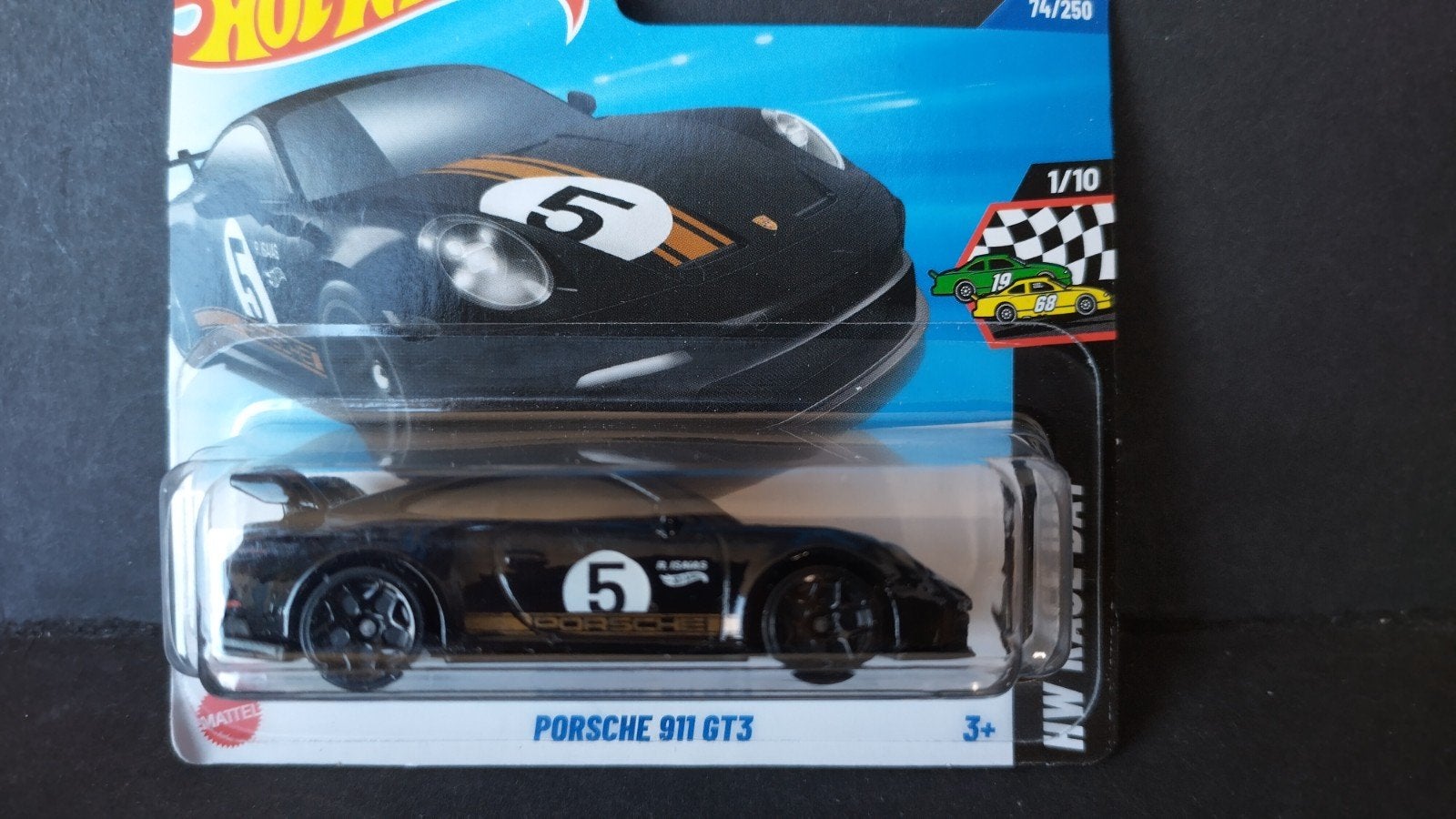 Porsche 911 GT3 1:64 3inch Hotwheels Pol, Auto, Verzenden, ., Nieuw