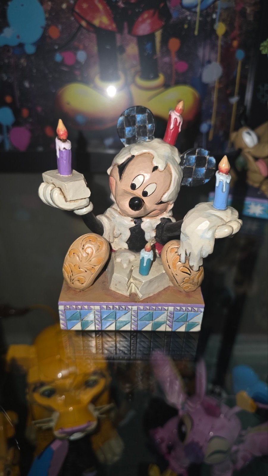 Disney Traditions Mickey Mouse verjaardagsbeeldje, Verzamelen, Ophalen, Mickey Mouse, Gebruikt, Beeldje of Figuurtje
