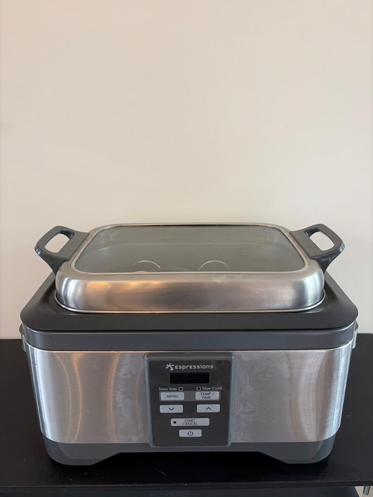 Espressions Sous Vide & Slow Cooker - Zilver, 4 liter of meer, Ophalen of Verzenden, Zo goed als nieuw, 1 snelheid