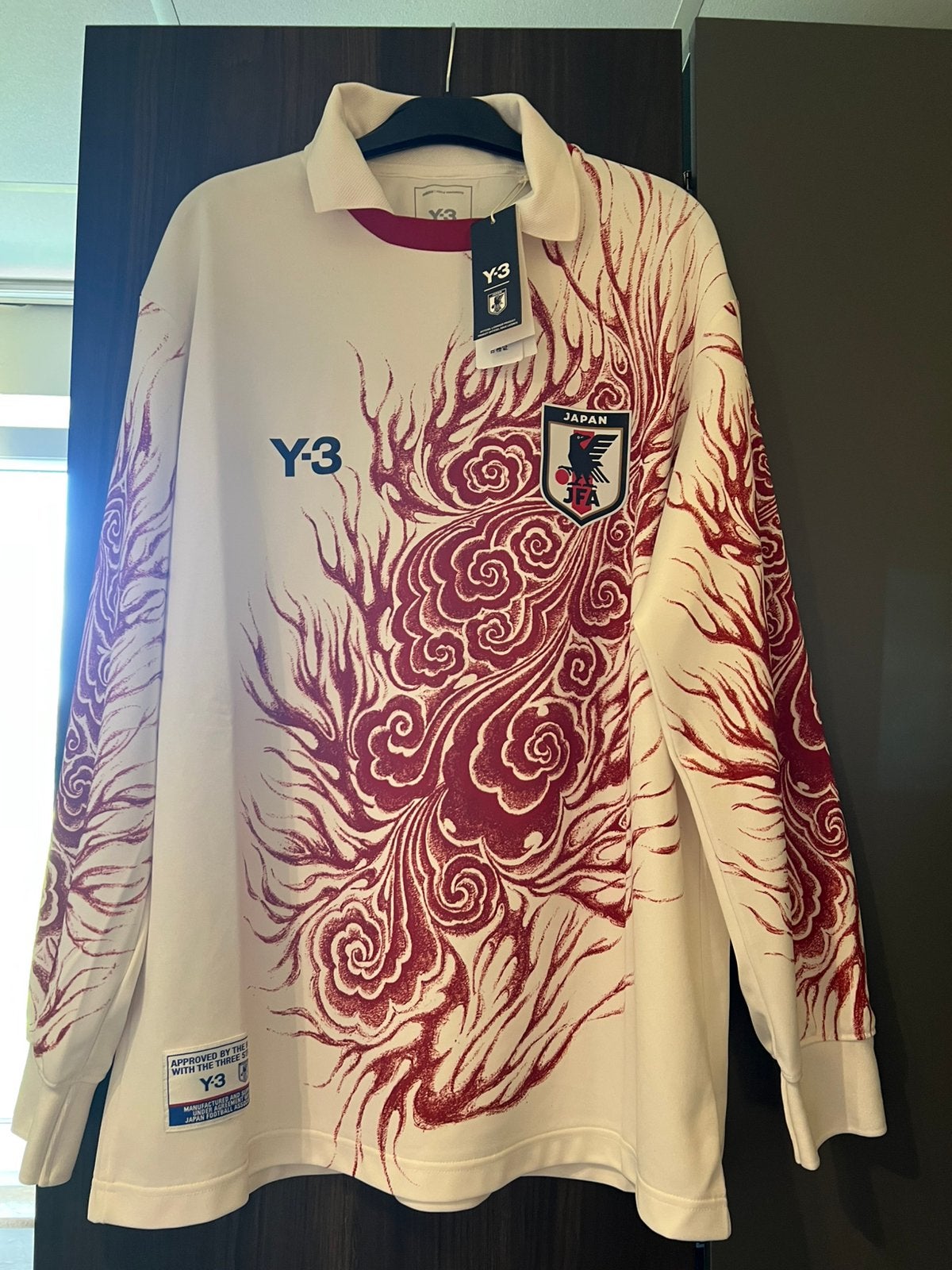 Adidas Y-3 JFA Long Sleeve Shirt Tee White -JC7572 (Maat M), Kleding | Heren, Truien en Vesten, Ophalen of Verzenden, Nieuw, Maat 48/50 (M)