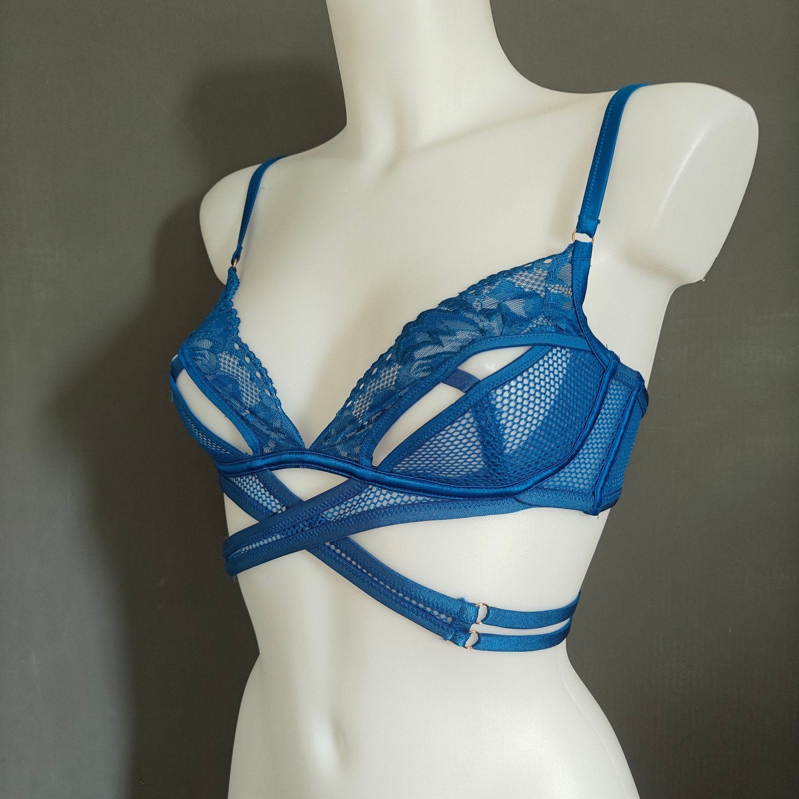 Blauwe Bralette / maat:M / Private Collection / Hunkemöller, Hunkemöller, Verzenden, Blauw, BH