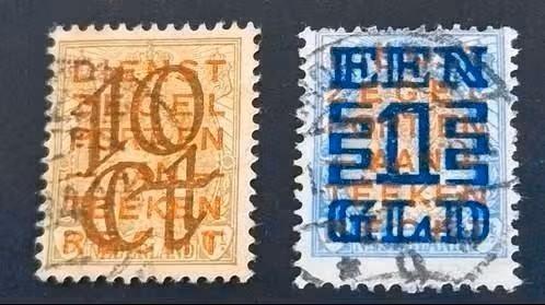 Nederland 1923 - nvph 132-133 - Opruimingsuitgifte (Il), Postzegels en Munten, Postzegels | Nederland, Verzenden, T/m 1940, Gestempeld