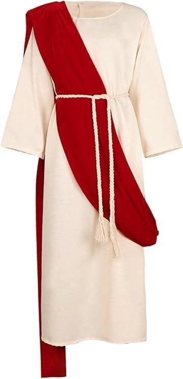 Jezus kostuum met pruik en baard - Ideaal voor Pasen/Kerst, Ophalen of Verzenden, Zo goed als nieuw, Pak of Jurk