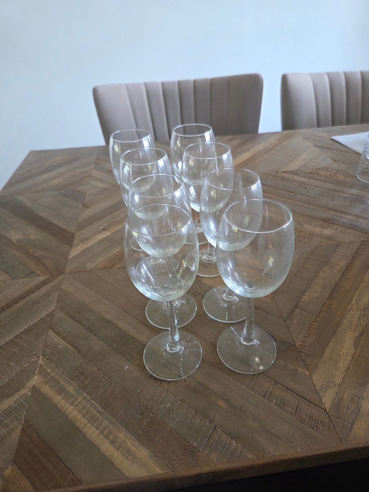 Set van 8 wijnglazen, Huis en Inrichting, Ophalen, Glas, Overige stijlen, Glas of Glazen