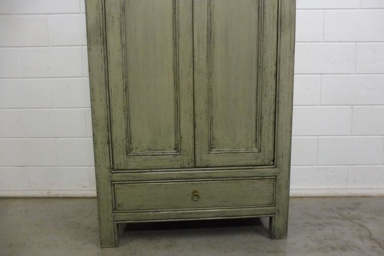 Foto 6 van Mooie keukenkast in landelijk stijl licht groen shabby chic