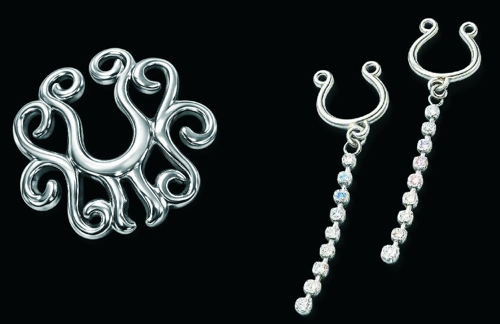 Tepel  klem  piercings, Staal, Overige typen, Nieuw, Ophalen of Verzenden
