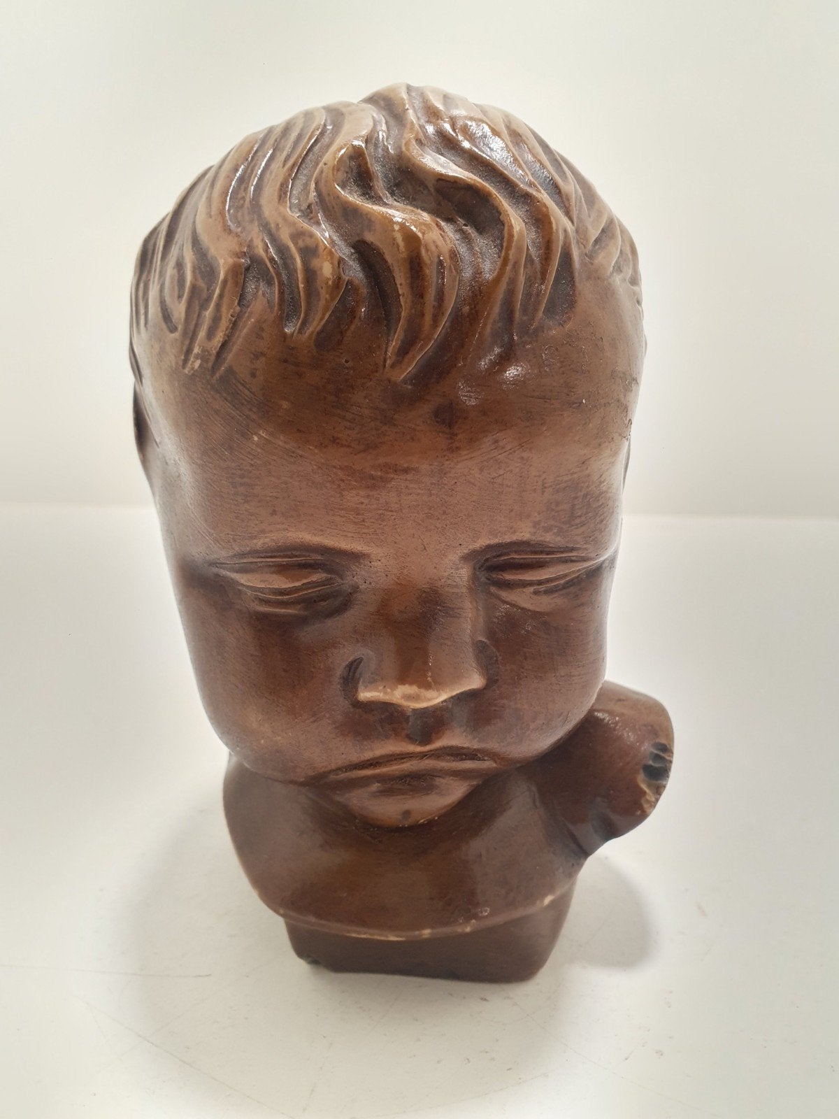 Vintage beeld kinderkopje, Ophalen of Verzenden