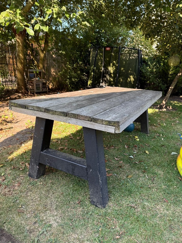 Tuintafel 220x100 cm, steigerhout, Ophalen, Gebruikt, Rechthoekig, Hout