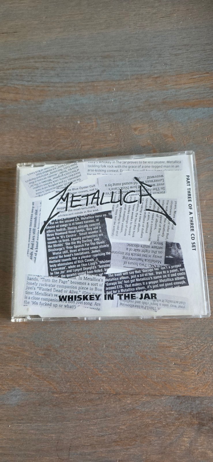Metallica - Whiskey in the Jar CD Single (Deel 3 van 3), Ophalen of Verzenden, Gebruikt, Hardrock, Single