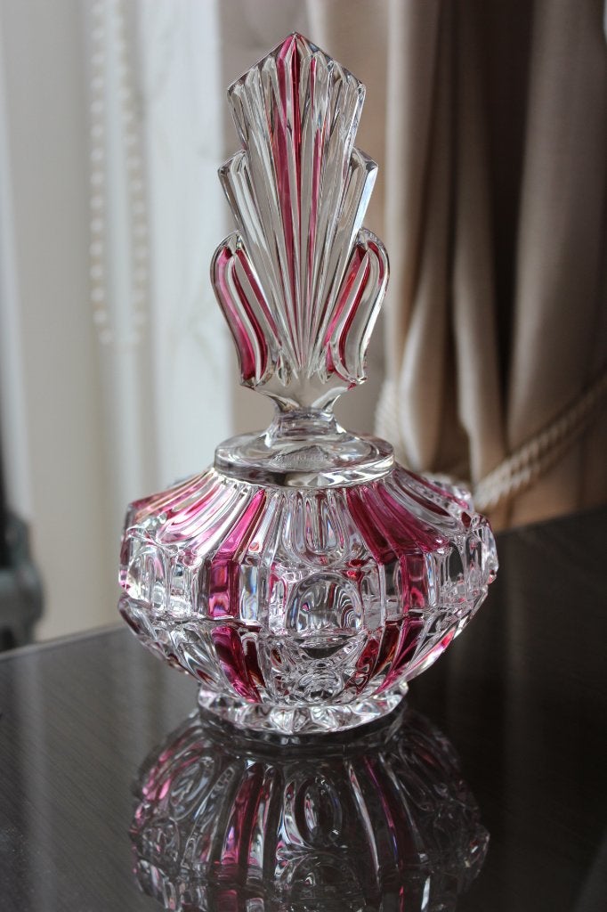 Vintage Art Deco stijl kristallen vanity doosje, Antiek en Kunst, Ophalen of Verzenden
