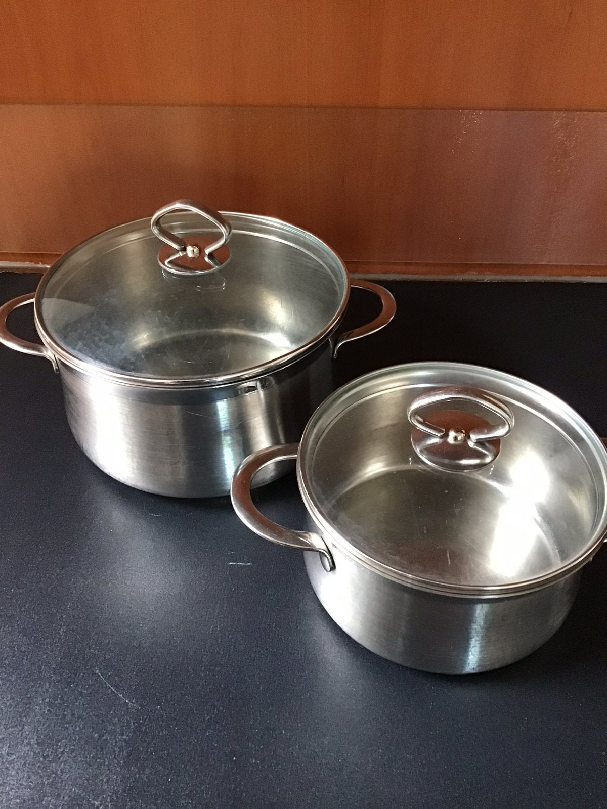 BK pannen., Huis en Inrichting, Keuken | Potten en Pannen, Ophalen of Verzenden, Gebruikt, Rvs, Pannenset