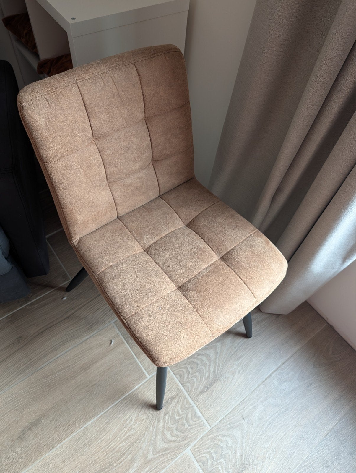 2x cognac eetkamerstoel, Huis en Inrichting, Ophalen, Modern, Comfortabel, Gebruikt, Twee